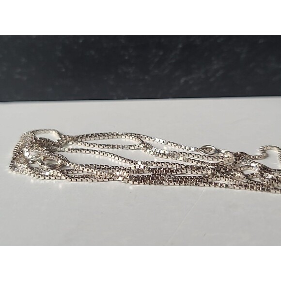 Italy 925 Sterling Silver Chain Necklace Vintage - Picture 4 of 10